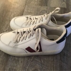Veja White and Red Men's Sneakers